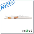 CCTV coaxial rg6 cabo / câmera cabo cabo satélite / quad protetor cabo coaxial